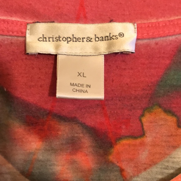 Christopher Banks embellished tie dye top. XL - Picture 2 of 4